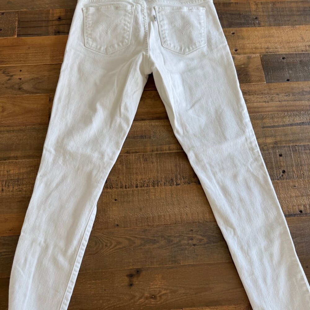 Levi's 711 White Skinny Jeans